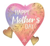 Supershape Happy Mothers Day Botanical Traces Hearts Balloon