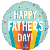 Standard Fathers Day Playful Stripes Balloon