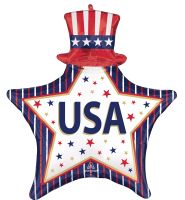 SuperShape USA Stars and Stripes Balloon