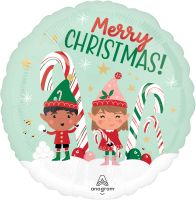 Standard Merry Christmints Elves Balloon