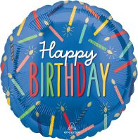 Standard Happy Birthday Candles Balloon
