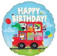 Standard Happy Birthday Party Bus Balloon