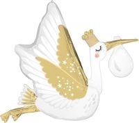SuperShape Stork Special Delivery Baby Balloon