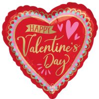Standard Happy Valentines Day Artistic Affection Balloon