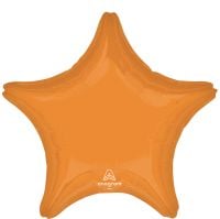 18" Vibrant Orange Star Balloon