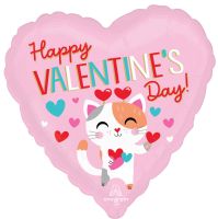 Standard Purr-fect Valentine Kitty Balloon