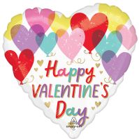 Jumbo Hearts on Hearts Valentine Balloon
