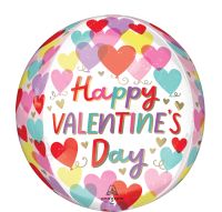 Orbz Happy Valentines Day Hearts on Hearts Balloon
