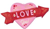 SuperShape Retro Love Arrow Balloon