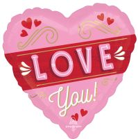 Jumbo Retro Love Balloon