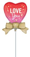 MiniShape Love You Satin Better with Bows Balloon