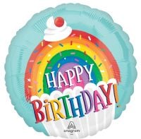 18" Rainbow Sprinkles Birthday Balloon