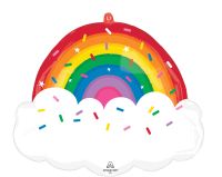 SuperShape Rainbow Sprinkles Birthday Balloon