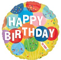 18" Sunny Balloons Birthday