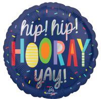 18" Hip Hip Hooray! Balloon