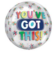 Orbz You've Got This! Confetti Balloon