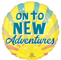 18" On To New Adventures Rising Sun Balloon