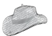 SuperShape Disco Western Hat Balloon