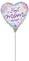 09" Best Mom Ever Sweet Scribbles Balloon