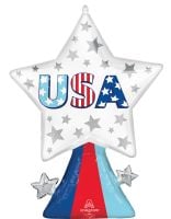 SuperShape USA Star Bursts Balloon