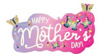 SuperShape Happy Mothers Day Vibrant Flutters Balloon