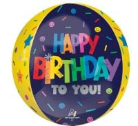 Orbz Bold Birthday Balloon
