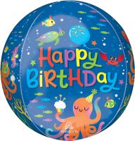 Orbz Cute Octopus Birthday Balloon