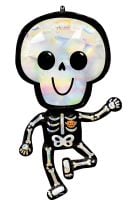 SuperShape Holographic Iridescent Bare Bones Skeleton Balloon