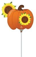 MiniShape Welcome Fall Pumpkin & Sunflowers Balloon