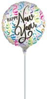 09" Satin New Year Confetti Cheer Balloon