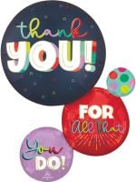 SuperShape Satin Bold Thank You Balloon