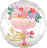 Standard Satin Floral Toast Balloon