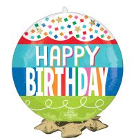 Frillz Rainbow Birthday Wishes Balloon