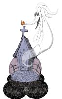 AirLoonz Junior Nightmare Before Christmas Zero Balloon