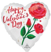 Standard Satin Valentine Rose Radiance Balloon