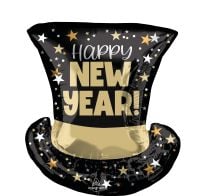 SuperShape Happy New Year Top Hat Bash Balloon