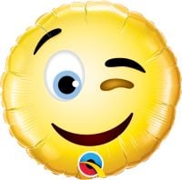 09" Smiley Wink Balloon