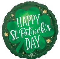 Standard Satin Lucky Shamrock Balloon