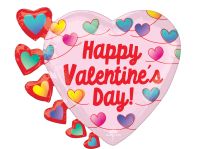 SuperShape Happy Valentines Day Infinite Knots Balloon