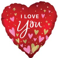 Standard Satin I Love You Heartfelt Elegance Balloon