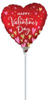 04" Satin Happy Valentines Day Heartfelt Elegance Balloon