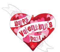 SuperShape Happy Valentines Day Playful Hearts Balloon