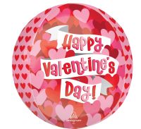 Orbz Playful Valentine Hearts Balloon