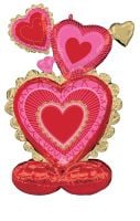 AirLoonz Valentine Scalloped Sweethearts Balloon