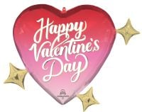 SuperShape Happy Valentines Day Dreamy Heart Hues Balloon