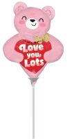 MiniShape Love You Blush Bear Hugs Balloon