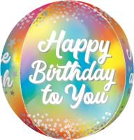 Orbz Birthday Glitz Balloon