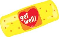 SuperShape Get Well Patch Balloon