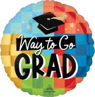 Standard Diploma, Check! Way to Go Grad Balloon