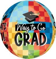 Orbz Diploma, Check! Congrats Grad Way to Go Balloon